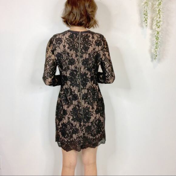 THE JETSET DIARIES x FREE PEOPLE lace dress long sleeve laceup v-neck - Picture 8 of 11
